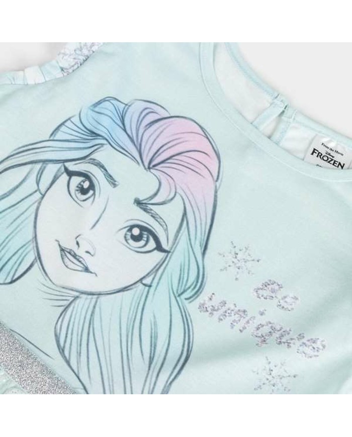 Vestito Frozen Turchese Bambina Vestito Frozen Turchese Bambina