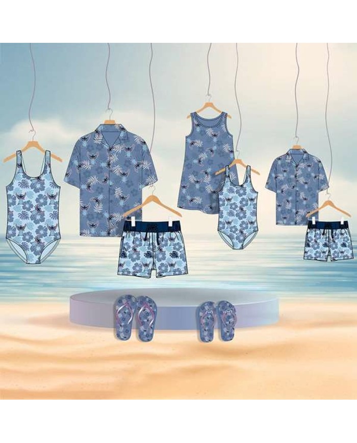 Vestito Stitch Azzurro Bambina