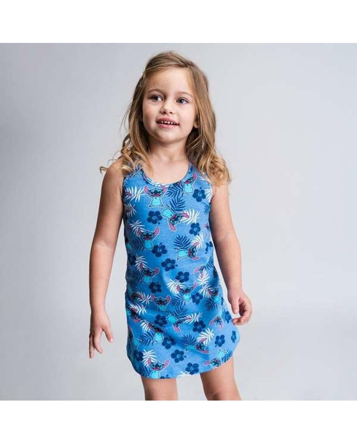 Vestito Stitch Azzurro Bambina