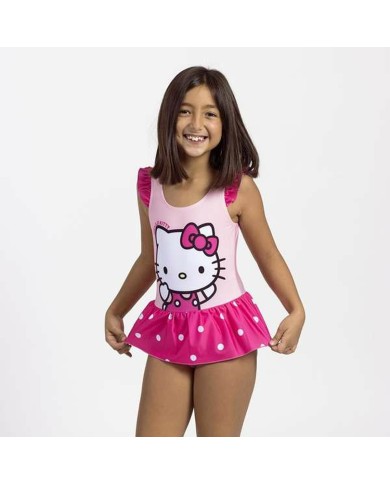 Costume da Bagno Bambina Hello Kitty Rosa chiaro