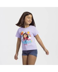 Maglia a Maniche Corte per Bambini Gabby's Dollhouse Bianco