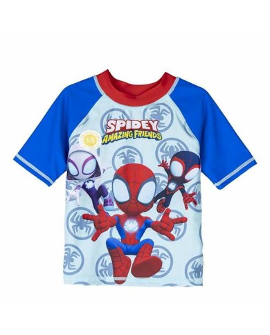 T-shirt da Bagno Spider-Man Azzurro