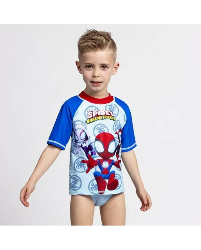 T-shirt da Bagno Spider-Man Azzurro