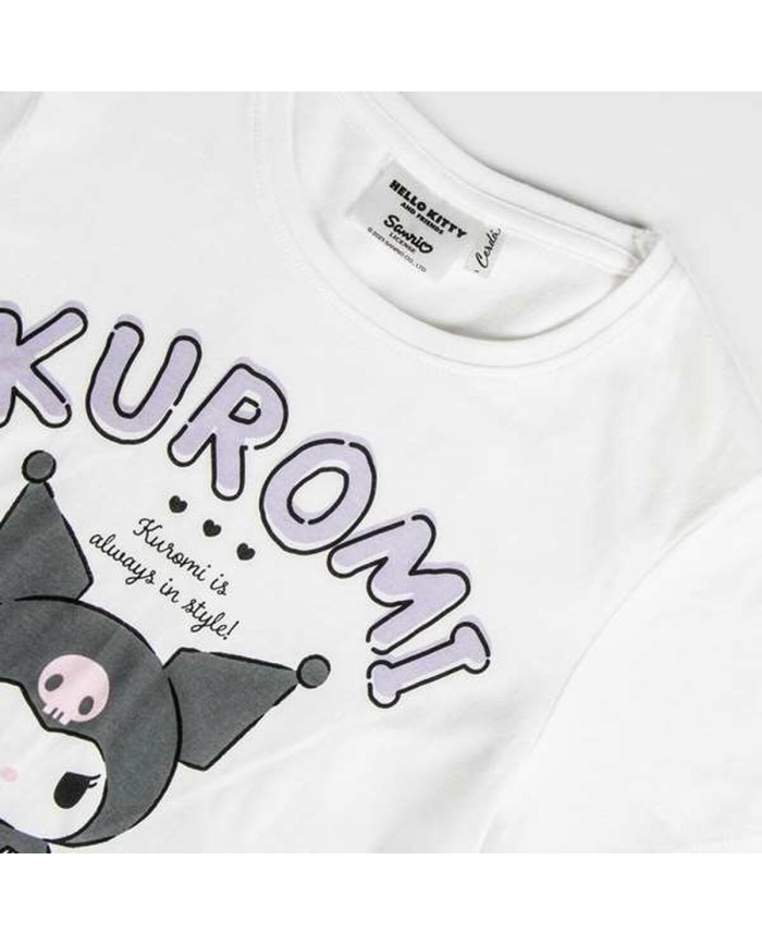 Maglia a Maniche Corte per Bambini Hello Kitty Bianco Maglia a Maniche Corte per Bambini Hello Kitty Bianco