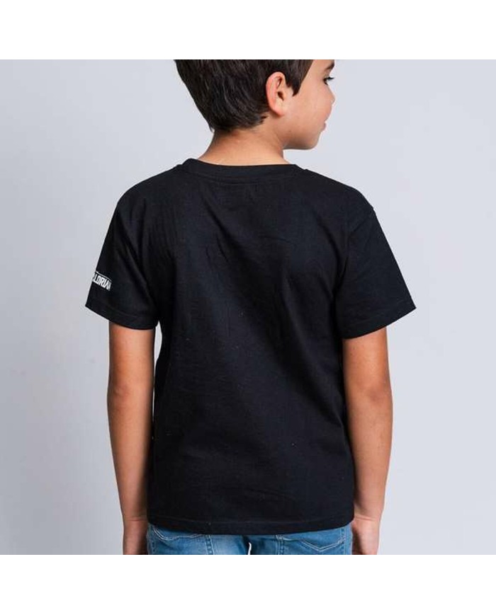 Maglia a Maniche Corte per Bambini The Mandalorian Nero