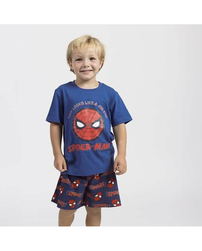 Pigiama Per bambini Spider-Man Azzurro Pigiama Per bambini Spider-Man Azzurro
