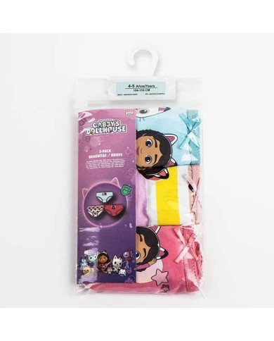 Confezione di Slip da Bambina Gabby's Dollhouse Multicolore Confezione di Slip da Bambina Gabby's Dollhouse Multicolore