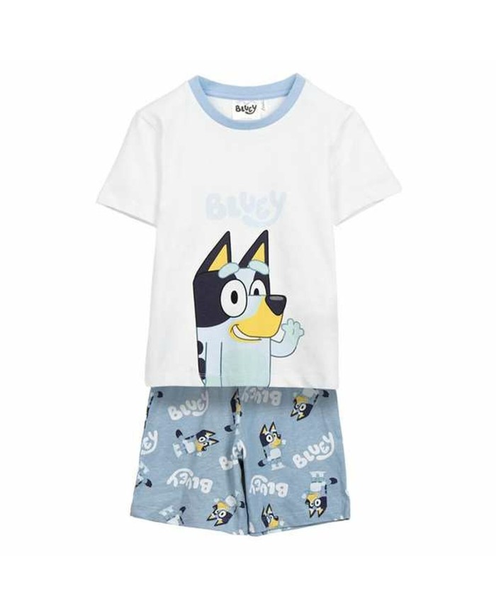 Pigiama Per bambini Bluey Bianco (6 Anni)