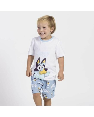 Pigiama Per bambini Bluey Bianco (6 Anni)
