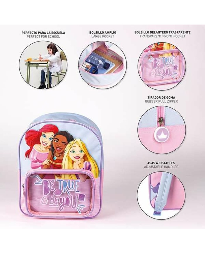 Zaino Scuola Disney Princess Azzurro Zaino Scuola Disney Princess Azzurro
