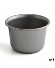 Stampo per Budino Quid Sweet Grey Nero Metallo (48 Unità)