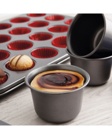 Stampo per Budino Quid Sweet Grey Nero Metallo (48 Unità) Stampo per Budino Quid Sweet Grey Nero Metallo (48 Unità)