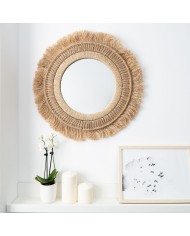 Specchio da parete Vinthera Moa Juta Naturale (4 Unità)