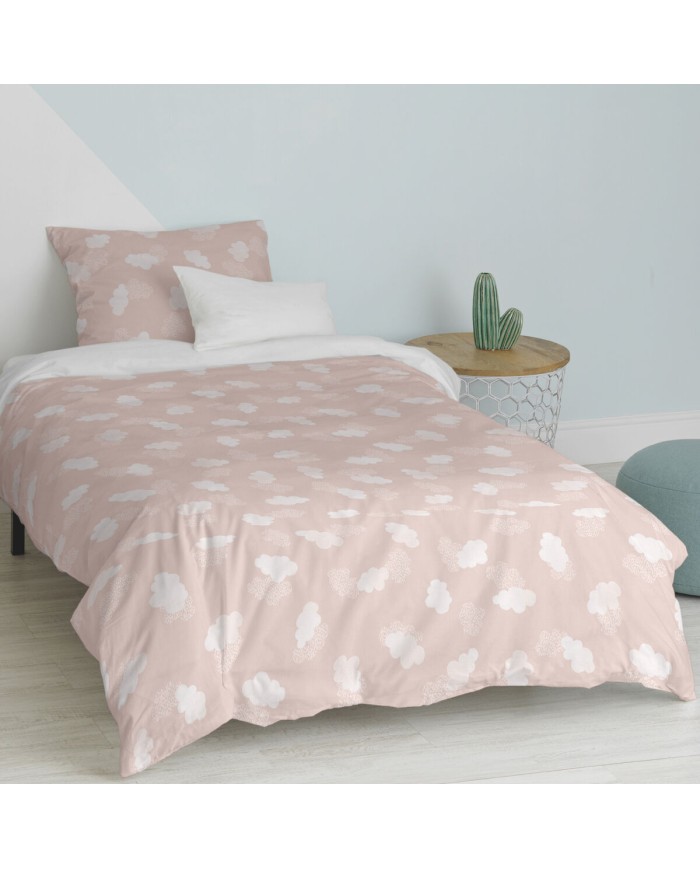 Set di copripiumino HappyFriday Basic Kids Rosa Singolo 2 Pezzi