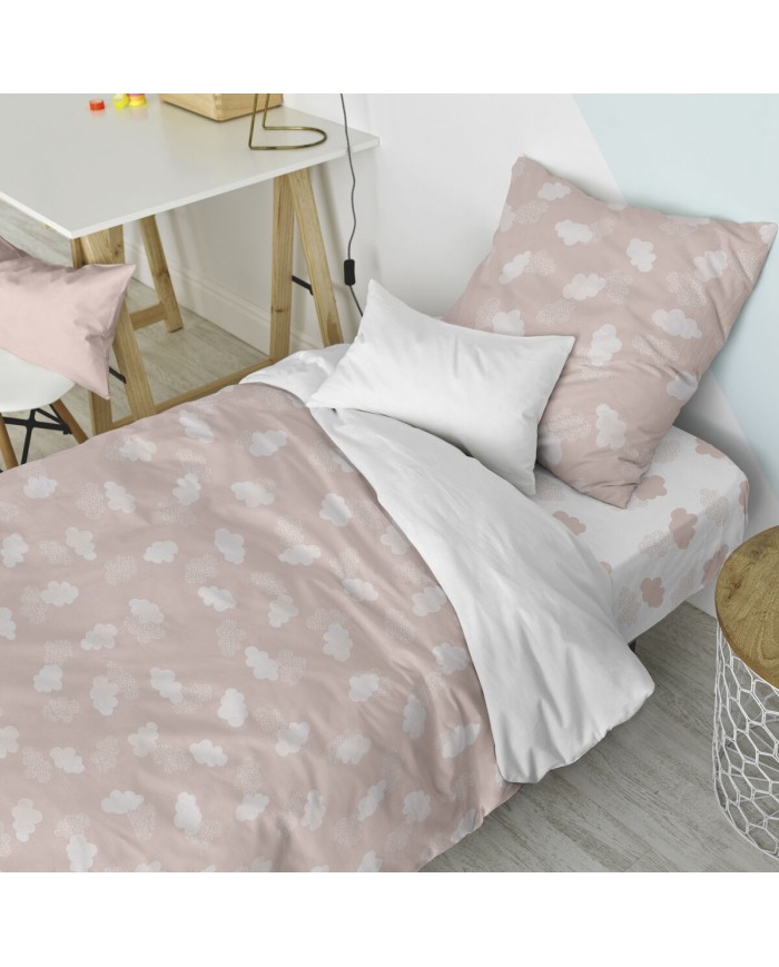Set di copripiumino HappyFriday Basic Kids Rosa Singolo 2 Pezzi