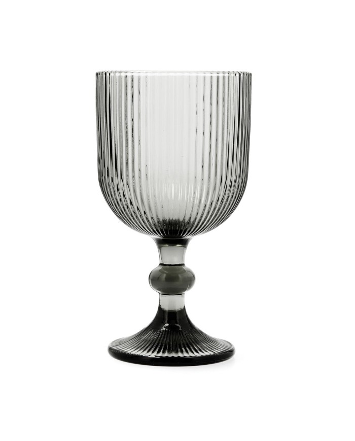 Calice per vino Bidasoa Fosil Grigio Vetro 370 ml (6 Unità)