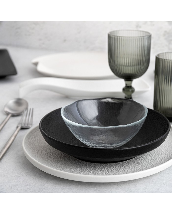 Calice per vino Bidasoa Fosil Grigio Vetro 370 ml (6 Unità)