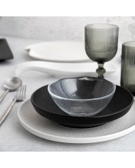 Calice per vino Bidasoa Fosil Grigio Vetro 370 ml (6 Unità)