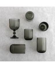 Calice per vino Bidasoa Fosil Grigio Vetro 370 ml (6 Unità)