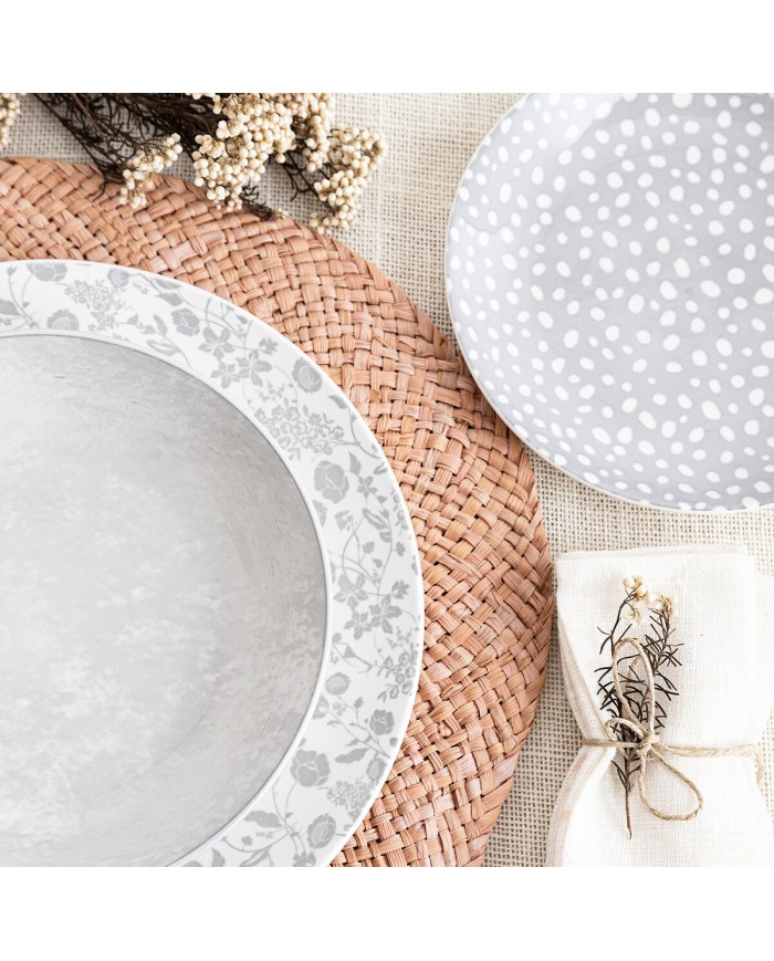 Set di Stoviglie Bidasoa Aquilea Grigio Ceramica 18 Pezzi Set di Stoviglie Bidasoa Aquilea Grigio Ceramica 18 Pezzi