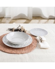 Set di Stoviglie Bidasoa Aquilea Grigio Ceramica 18 Pezzi Set di Stoviglie Bidasoa Aquilea Grigio Ceramica 18 Pezzi