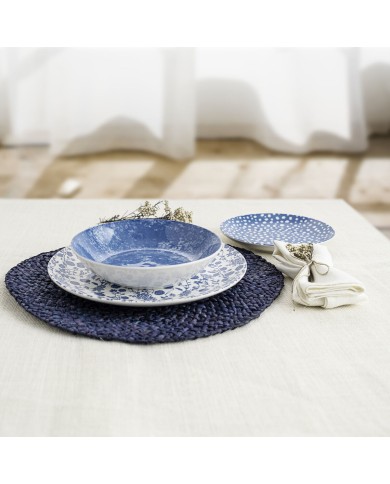 Set di Stoviglie Bidasoa Aquilea Azzurro Ceramica 18 Pezzi