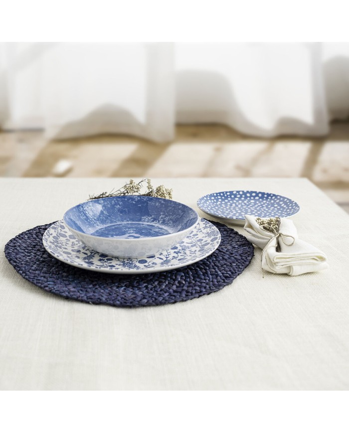 Set di Stoviglie Bidasoa Aquilea Azzurro Ceramica 18 Pezzi Set di Stoviglie Bidasoa Aquilea Azzurro Ceramica 18 Pezzi