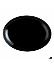 Piatto da Dolce Quid Select Basic Nero Melammina Ø 20 cm (24 Unità) Piatto da Dolce Quid Select Basic Nero Melammina Ø 20 cm (24 Unità)