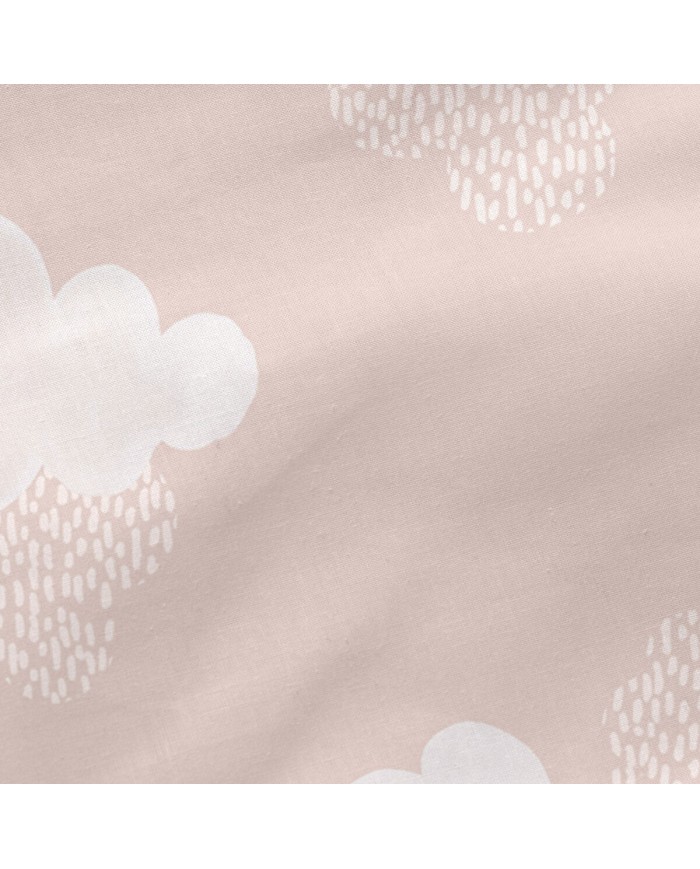 Copripiumino senza Imbottitura HappyFriday Basic Kids Clouds Rosa 105 x 200 cm