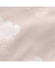 Copripiumino senza Imbottitura HappyFriday Basic Kids Clouds Rosa 105 x 200 cm