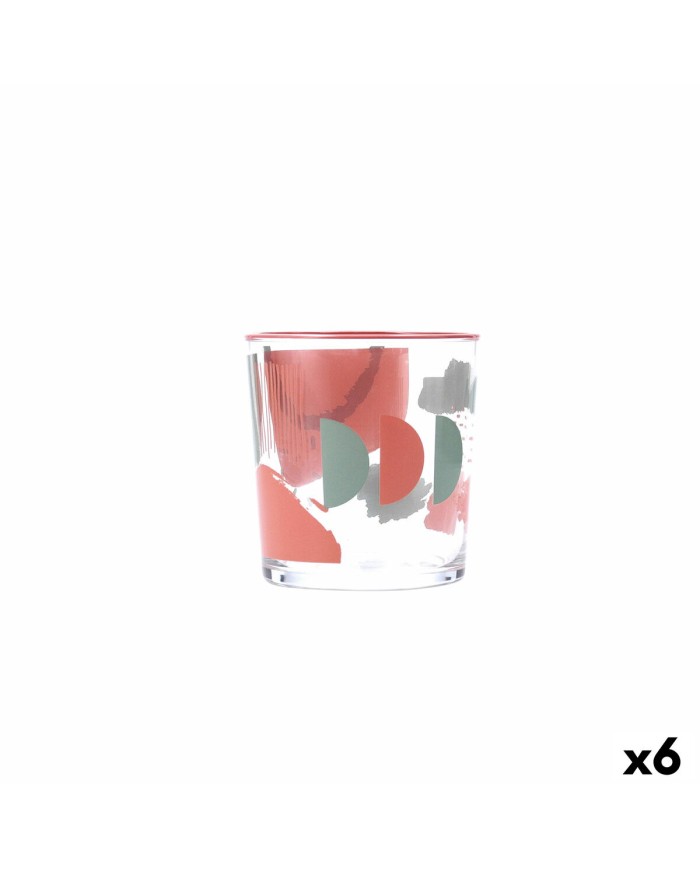 Bicchiere Quid Kaleido Multicolore Vetro Astratto 380 ml (6 Unità)