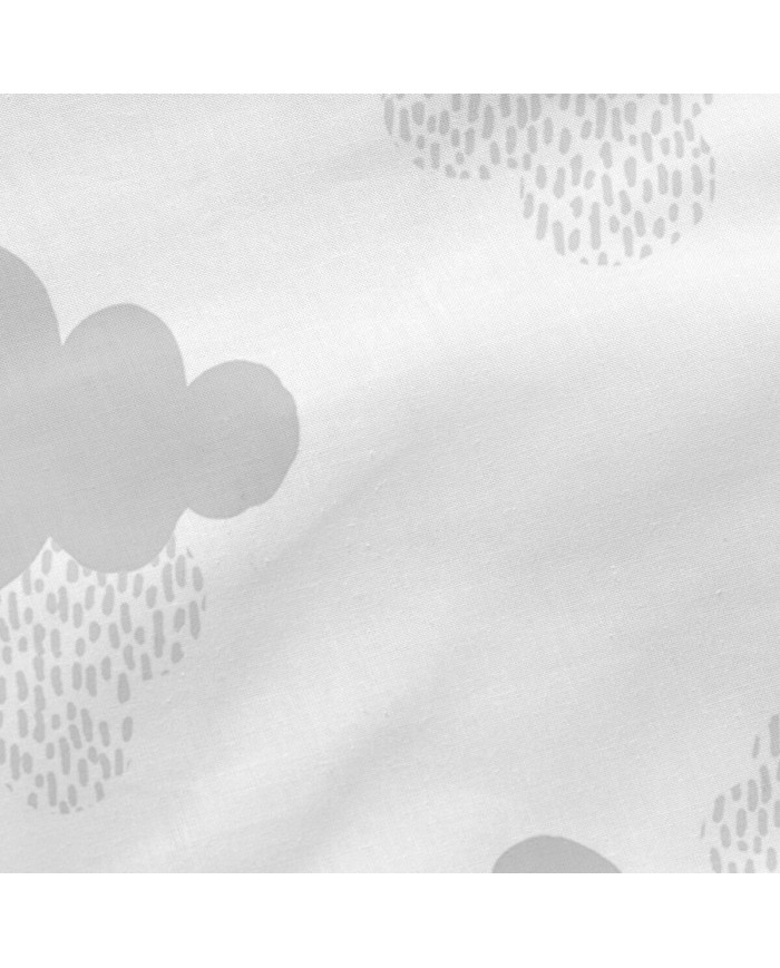 Lenzuolo con angoli HappyFriday BASIC KIDS Bianco Grigio 70 x 140 x 14 cm Nuvole Lenzuolo con angoli HappyFriday BASIC KIDS Bianco Grigio 70 x 140 x 14 cm Nuvole