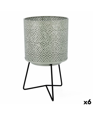 Vaso con supporto Vinthera Moa Verde Metallo 17 x 17 x 29,5 cm (6 Unità) Vaso con supporto Vinthera Moa Verde Metallo 17 x 17 x 29,5 cm (6 Unità)