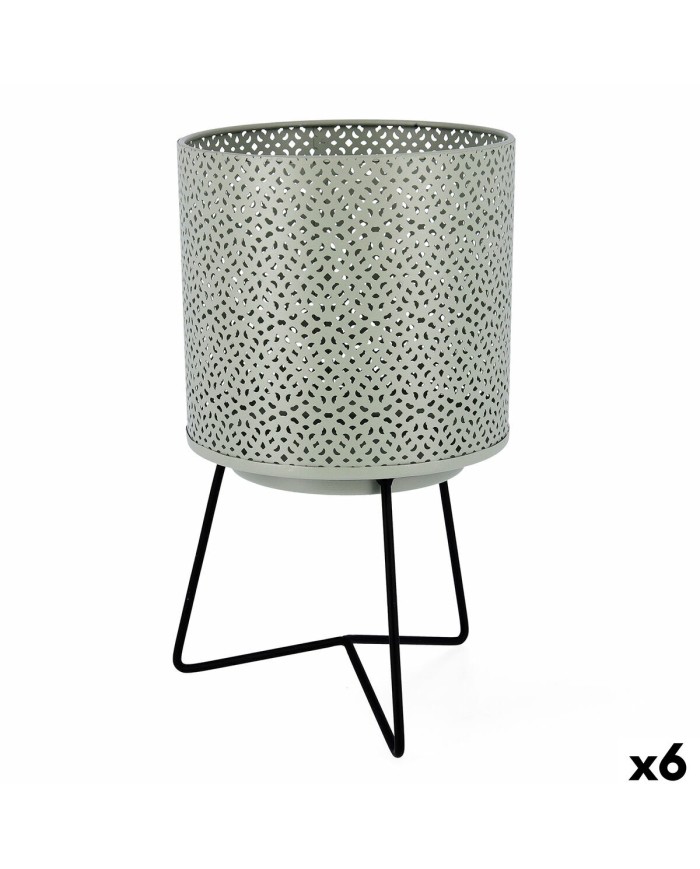 Vaso con supporto Vinthera Moa Verde Metallo 17 x 17 x 29,5 cm (6 Unità) Vaso con supporto Vinthera Moa Verde Metallo 17 x 17 x 29,5 cm (6 Unità)