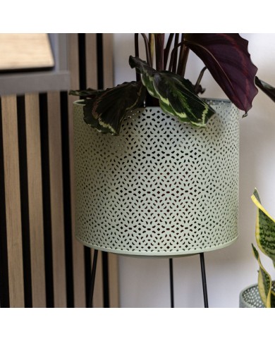 Vaso con supporto Vinthera Moa Verde Metallo 22 x 22 x 58 cm (4 Unità) Vaso con supporto Vinthera Moa Verde Metallo 22 x 22 x 58 cm (4 Unità)