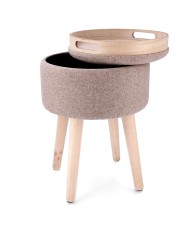 Sgabello con portaoggetti Vinthera Moa Legno 34 x 34 x 45 cm (2 Unità)