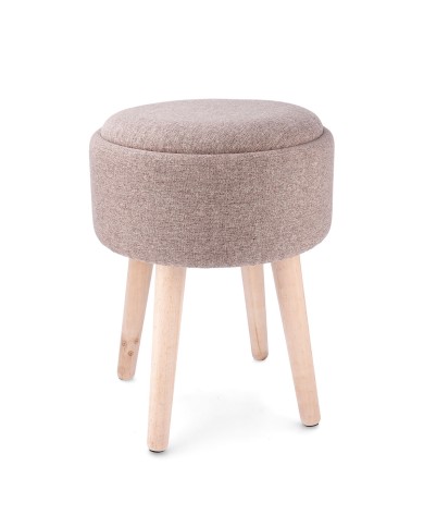 Sgabello con portaoggetti Vinthera Moa Legno 34 x 34 x 45 cm (2 Unità)