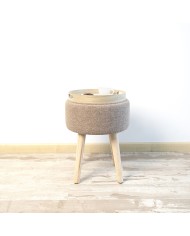 Sgabello con portaoggetti Vinthera Moa Legno 34 x 34 x 45 cm (2 Unità)