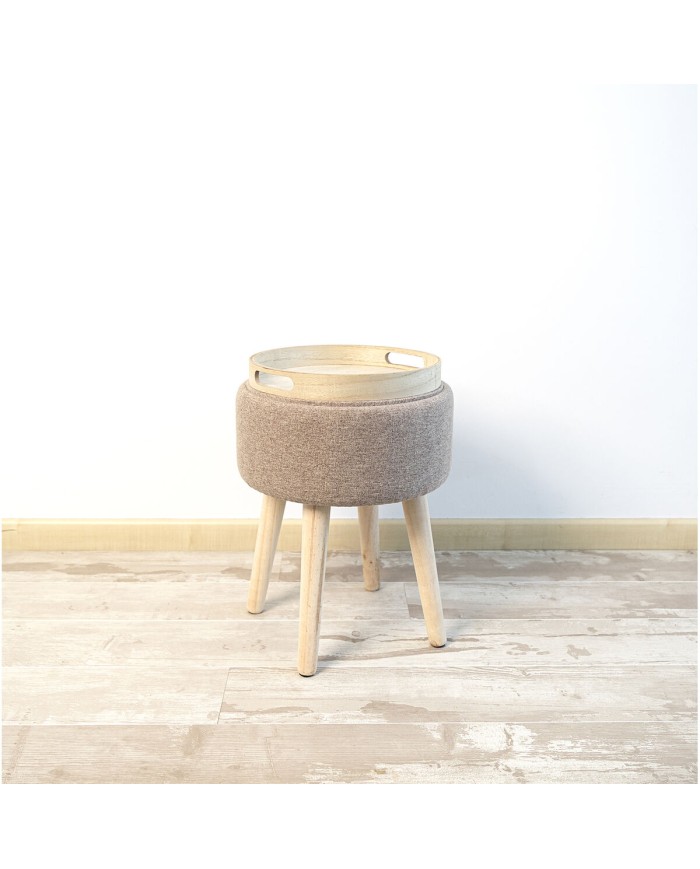 Sgabello con portaoggetti Vinthera Moa Legno 34 x 34 x 45 cm (2 Unità)