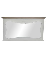 Specchio da parete DKD Home Decor Bianco Naturale 105 x 64 x 4,5 cm