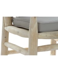 Poltrona da giardino DKD Home Decor Naturale Grigio chiaro Teca 65 x 80 x 92 cm Poltrona da giardino DKD Home Decor Naturale Grigio chiaro Teca 65 x 80 x 92 cm