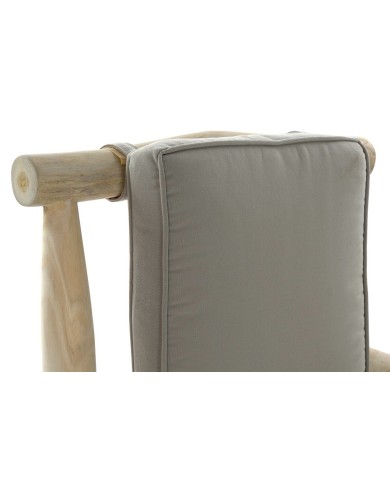 Poltrona da giardino DKD Home Decor Naturale Grigio chiaro Teca 65 x 80 x 92 cm Poltrona da giardino DKD Home Decor Naturale Grigio chiaro Teca 65 x 80 x 92 cm