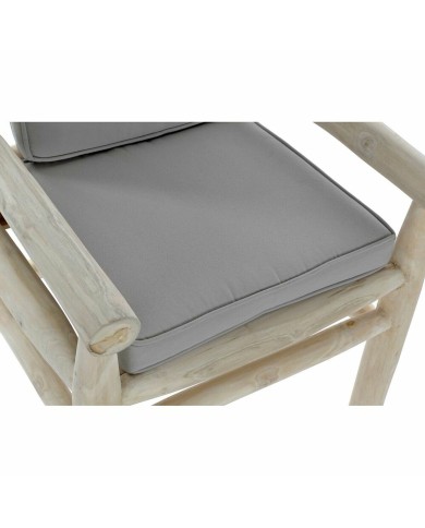 Poltrona da giardino DKD Home Decor Naturale Grigio chiaro Teca 65 x 80 x 92 cm Poltrona da giardino DKD Home Decor Naturale Grigio chiaro Teca 65 x 80 x 92 cm