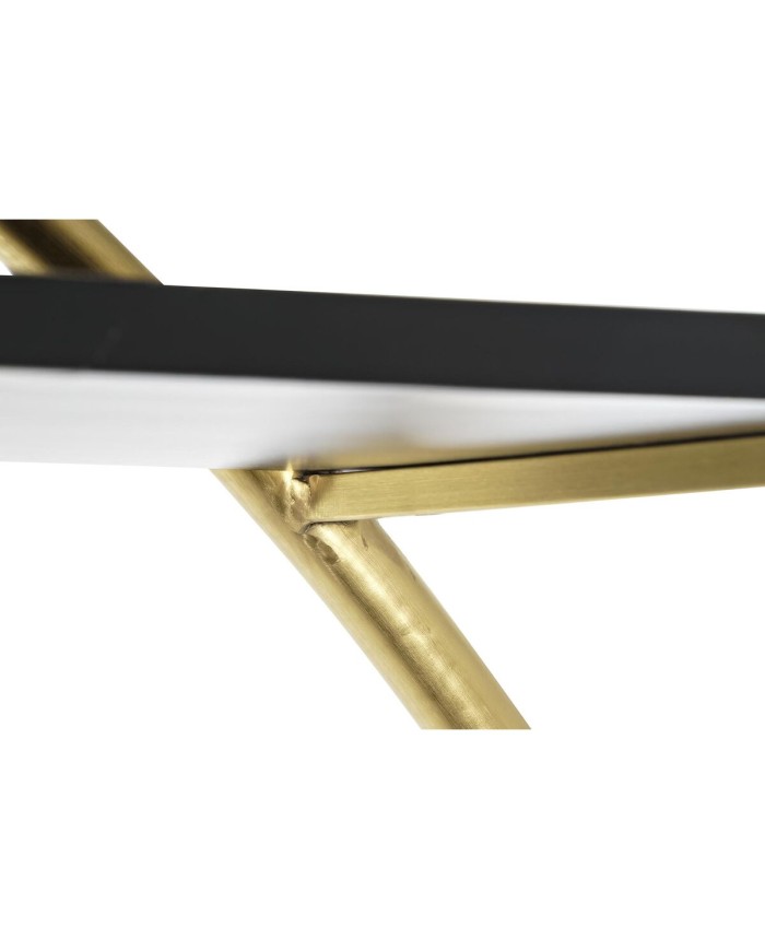 Scaffale DKD Home Decor Nero Dorato Metallo Pioppo 160 x 35 x 180 cm