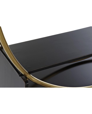 Scaffale DKD Home Decor Nero Dorato Metallo Pioppo 160 x 35 x 180 cm Scaffale DKD Home Decor Nero Dorato Metallo Pioppo 160 x 35 x 180 cm