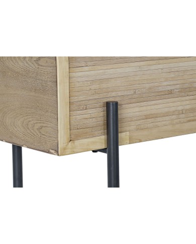 Panca DKD Home Decor Naturale Legno Metallo 120 x 40 x 43 cm