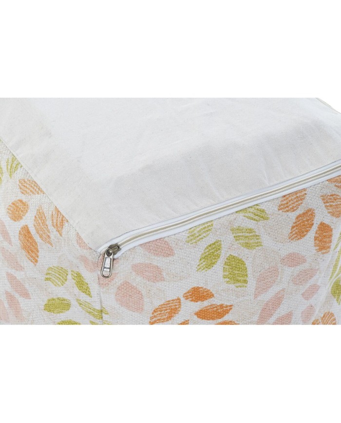 Cuscino da pavimento DKD Home Decor Beige Foglia della pianta Shabby Chic 40 x 40 x 40 cm Cuscino da pavimento DKD Home Decor Beige Foglia della pianta Shabby Chic 40 x 40 x 40 cm