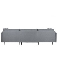 Divano Chaise Longue DKD Home Decor Grigio Metallo Moderno 276 x 152,5 x 84 cm Divano Chaise Longue DKD Home Decor Grigio Metallo Moderno 276 x 152,5 x 84 cm