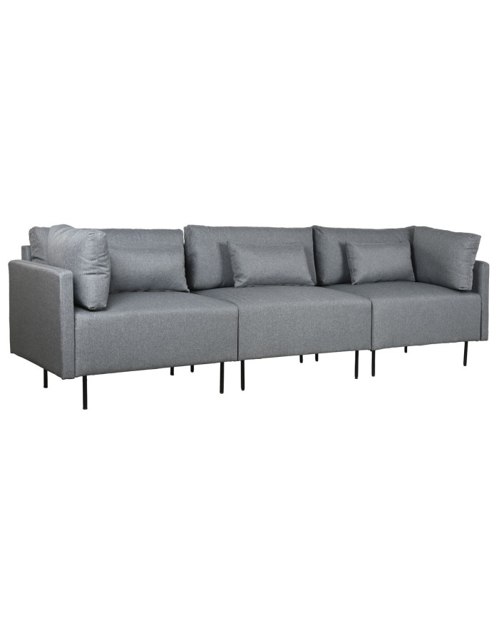 Divano Chaise Longue DKD Home Decor Grigio Metallo Moderno 276 x 152,5 x 84 cm Divano Chaise Longue DKD Home Decor Grigio Metallo Moderno 276 x 152,5 x 84 cm