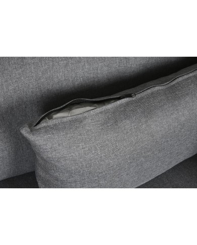 Divano Chaise Longue DKD Home Decor Grigio Metallo Moderno 276 x 152,5 x 84 cm